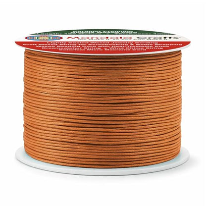 1mm Caramel Waxed Cord