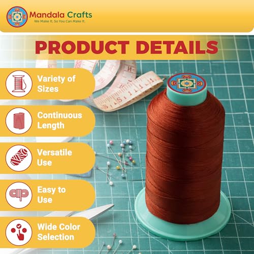 Size 138 420D T135 Ivory Bonded Nylon Thread (3750 Foot)