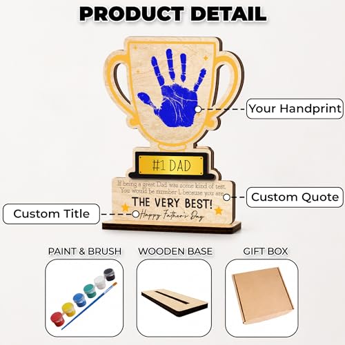 Personalized Fathers Day Trophy Gift