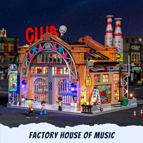 Factory House of Music Lighting Building Bricks Set (2654 Count)