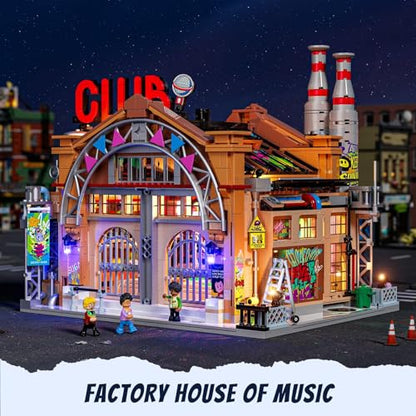 Factory House of Music Lighting Building Bricks Set (2654 Count)