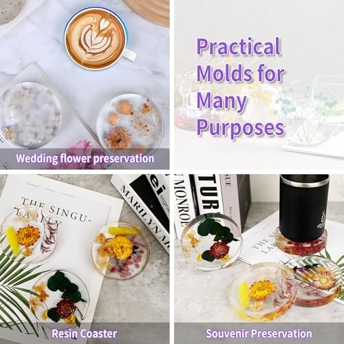 Resin Coaster Molds (6 Count)