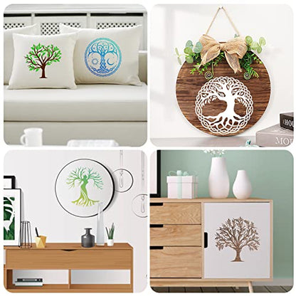 16 Pack Tree of Life Stencils (16 Count)