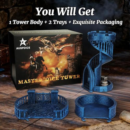 Dice Rolling Tower and Tray