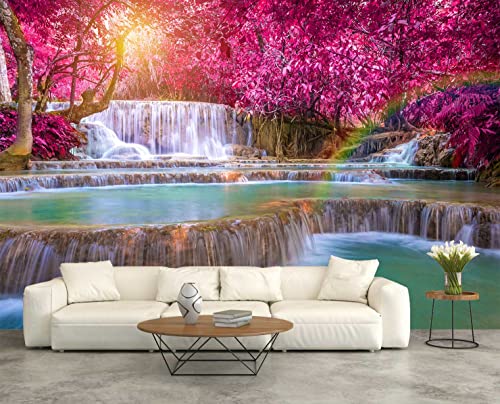 Forest Waterfall Wall Mural Wallpaper Large Nature Scenery