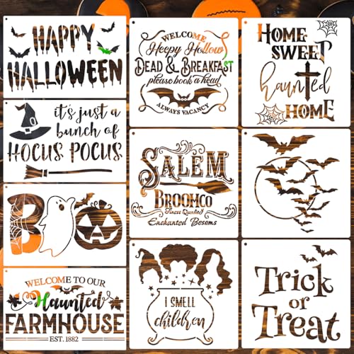 Halloween Stencils Large Hocus Pocus Stencil Pumpkin Stencils (10 Count)