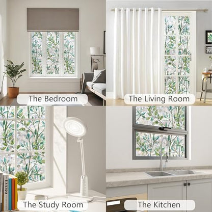 Window Privacy Film Rainbow Stained Glass Cling