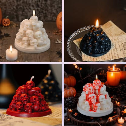 Hallowee Skull Candle Mold