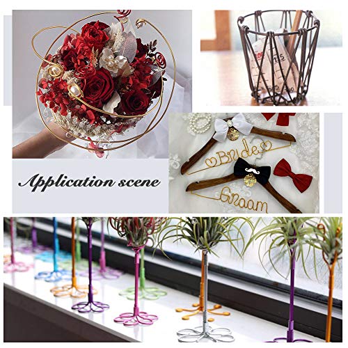 9 Gauge 55FT Brown Jewelry Craft Wire Tarnish Resistant Bendable Aluminum Sculpting Metal Wire for Jewelry Craft Beading Work (55 Foot)