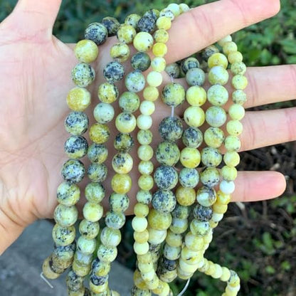 180pcs Adabele Natural Yellow Turquoise Gemstone 4mm (186 Count)