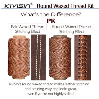 12 Classic Colors Round Waxed Thread (12 Color)