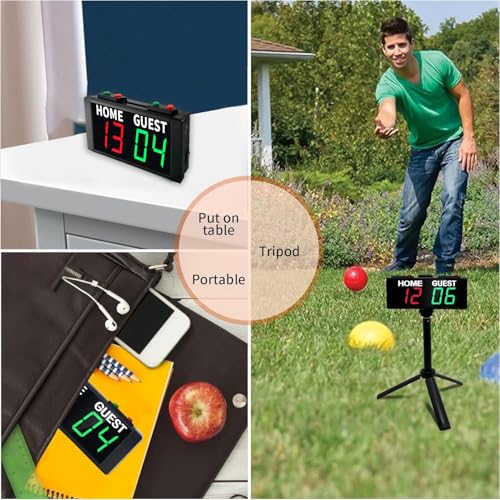 Battery Powered Scoreboard Clock Timer with Buttons