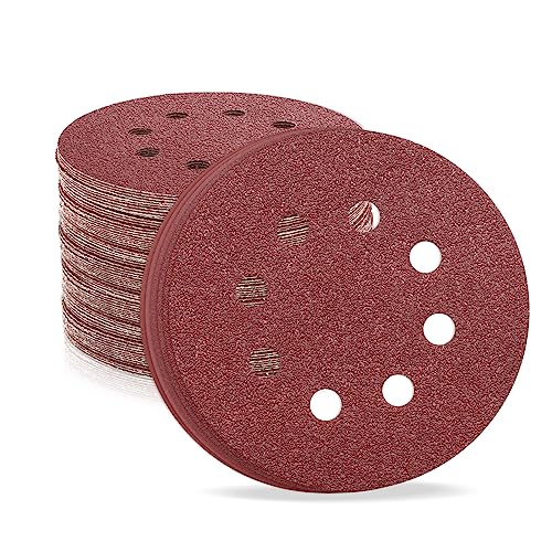 5 Inch 8 Hole Sanding Discs (30 Count)