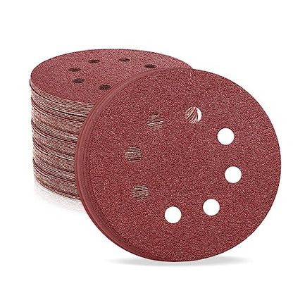 5 Inch 8 Hole Sanding Discs (30 Count)