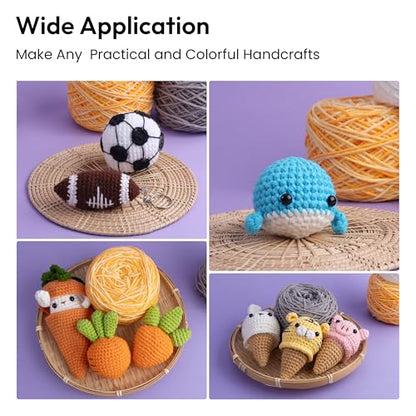 Electric Yarn Winder Crochet Tool Kit with 8pcs Hook for Beginners