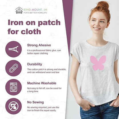 Iron on Patches for Clothes (20 Count)