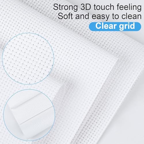 12 PCS Cross Stitch Aida Fabric 14 Count (12 Count)