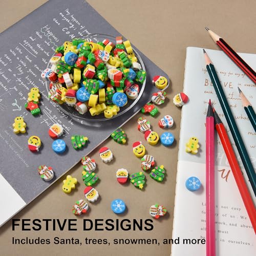 330pcs Mini Christmas Erasers for Kids Bulk (330 Count)
