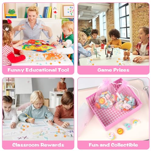 48Pcs Mini Unicorn Erasers for Kids Mini Erasers for Kids Bulk Classroom (48 Count)