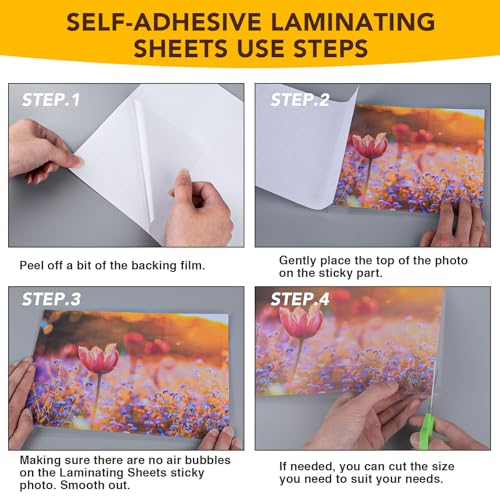 50 PCS Self Laminating Sheets