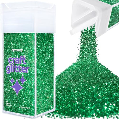 Craft Glitter Shaker Emerald Green 130g Fine (4.6 Ounce)
