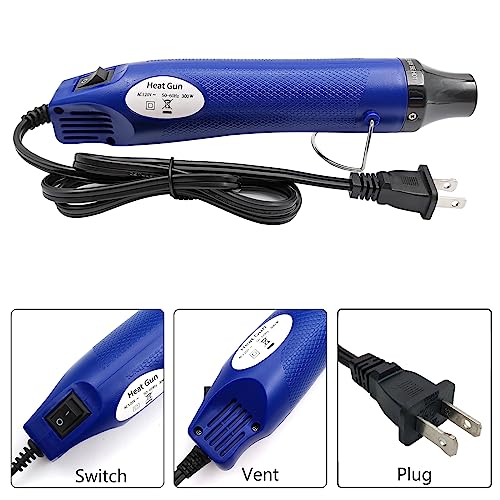Heat Gun Mini Hot Air Gun for DIY Crafts Portable Heat Air Gun Tool for Embossing Shrink Wrapping Drying Paint