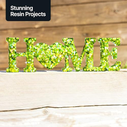 Craft Glitter Shaker Lime Green Holographic 110g Super Chunky (3.9 Ounce)