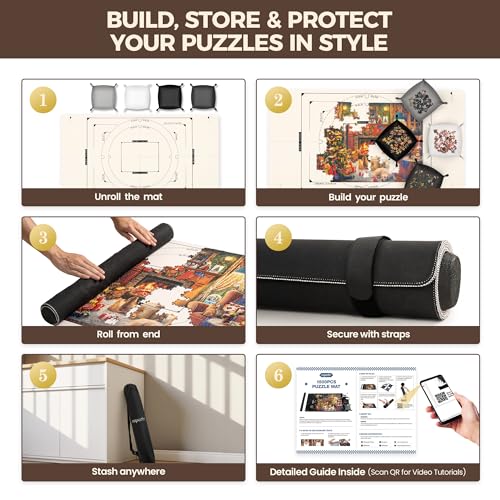 1500 Pieces 46" x 26 "Puzzle Mat Roll Up