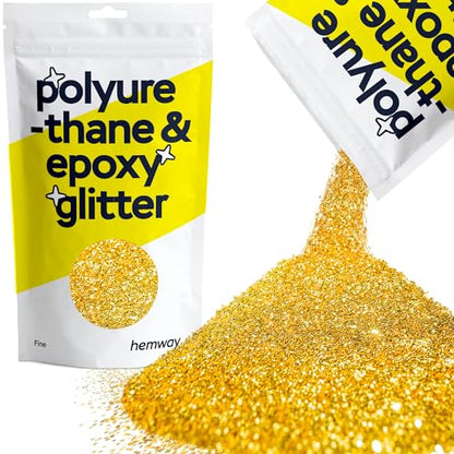 Resin Glitter Gold 100g Fine Polyurethane & Epoxy Glitter (3.5274 Ounce)