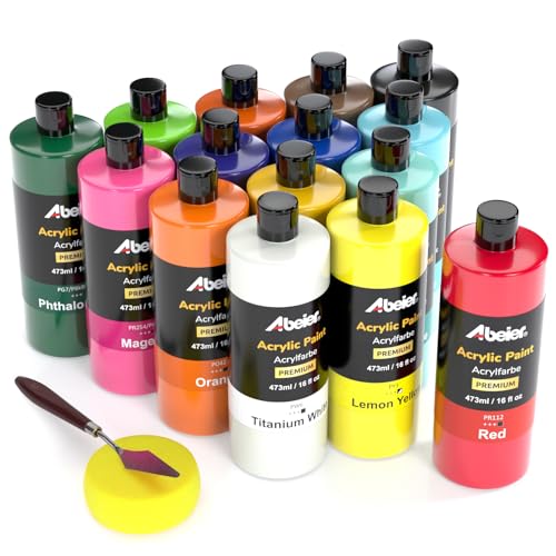 Large Bulk Acrylic Paint Set (240 Fl Oz)