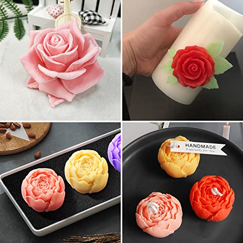 6 Pcs Flower Silicone Molds Set (6 Count)