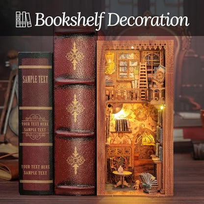 Book Nook Kit DIY Miniature House Dollhouse for Adults