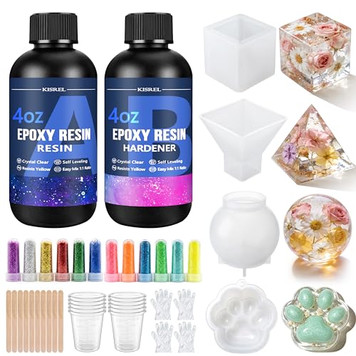 Epoxy Resin Kit 8OZ with Molds