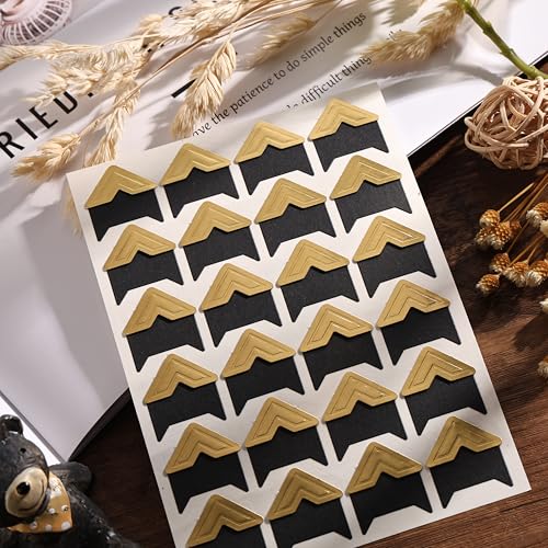 Photo Corners 120 Pcs Gold Self