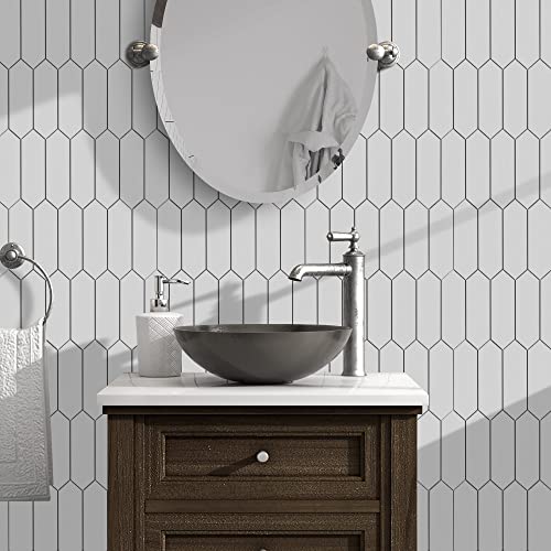 10 Sheet Long Hexagon Peel and Stick Backsplash (10 Count)