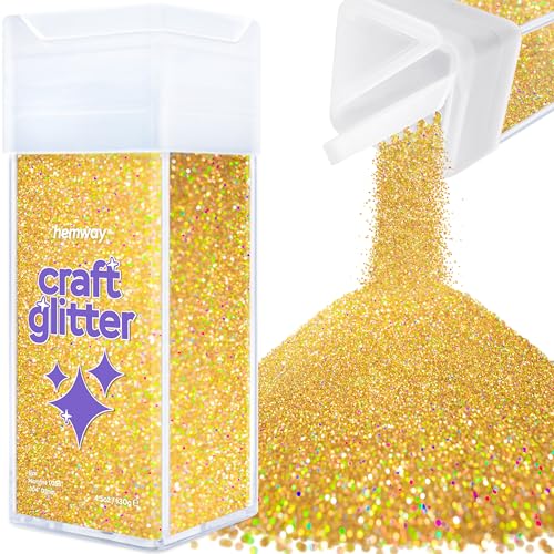 Craft Glitter Shaker Gold Holographic 130g Microfine (3.8 Ounce)