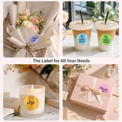 1.5 inch Holographic Thermal Labels Stickers