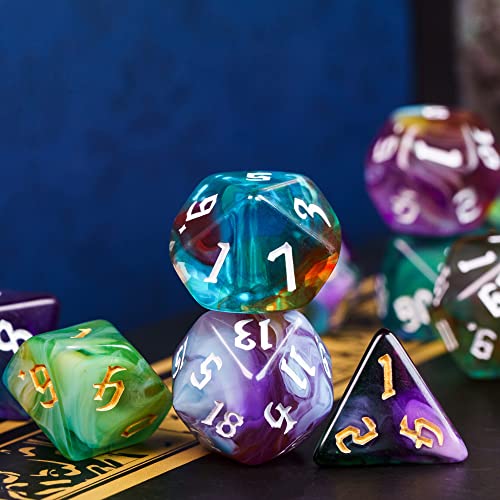 8 Sets Polyhedral Dice D&D (9.87 Ounce)