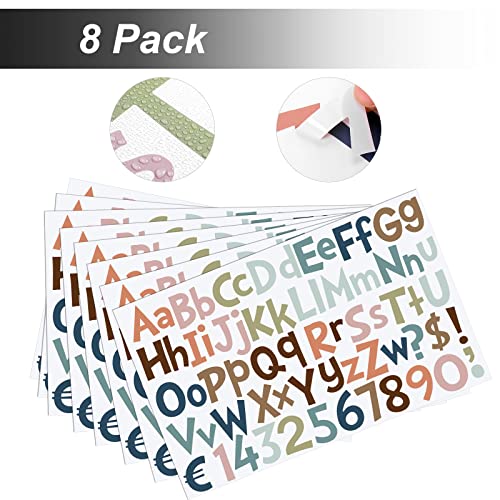 544 Pcs 16 Sheets Large Alphabet Stickers 2 Inch