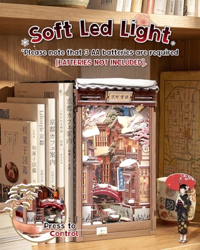 DIY Book Nook Kit Kyoto Snow Whisper
