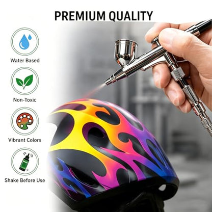 Airbrush Paint 12 Colors with Thinner