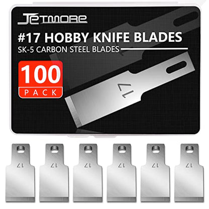 100 Pack Exacto Blades Refills #17 Craft Hobby Knife Blades for Art (100 Count)