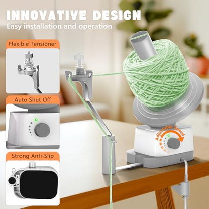 Yarn Winder Electric Yarn Ball Winder for Crocheting