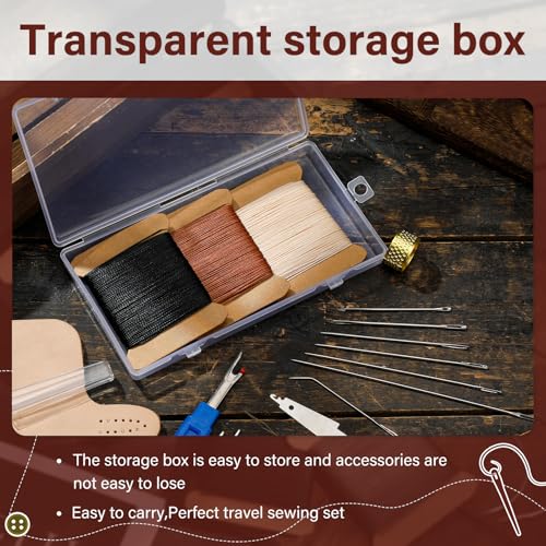 Waxed Thread 0.55mm Leather Waxed Thread Upholstery Repair Kit