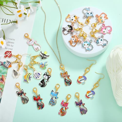 Fish Knitting Stitch Markers for Crocheting (16 Count)