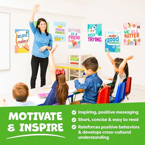 Motivational Posters for Classroom Decor (14 Count)