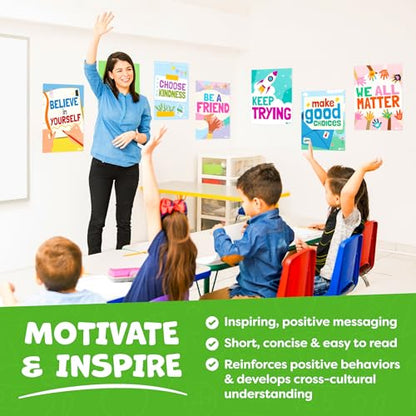 Motivational Posters for Classroom Decor (14 Count)
