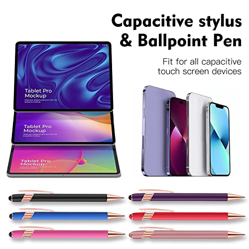 12 PCS 2 in 1 Stylus Ballpoint Pen with Stylus Tip