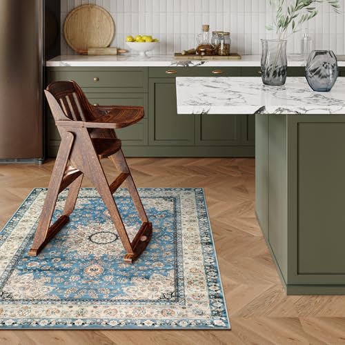 Felice Oriental Floral Medallion Area Rug