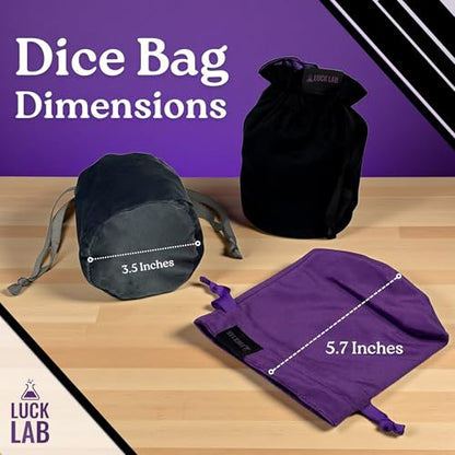 Velvet Drawstring Dice Bag (3 Count)
